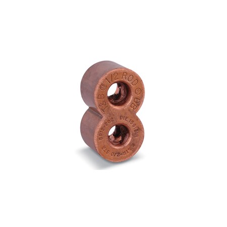 Abb COPPER COMPRESSION GROUND TAP, FIG 8 E-Z-GROUND ROD CONNECTOR GR58-40250